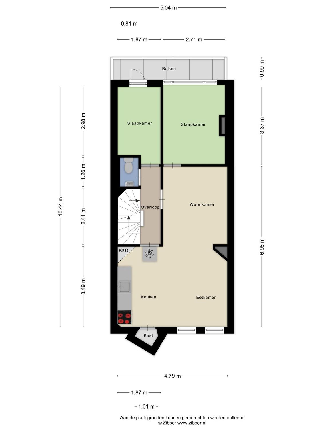 Voltastraat 5A, SCHIEDAM plattegrond 1