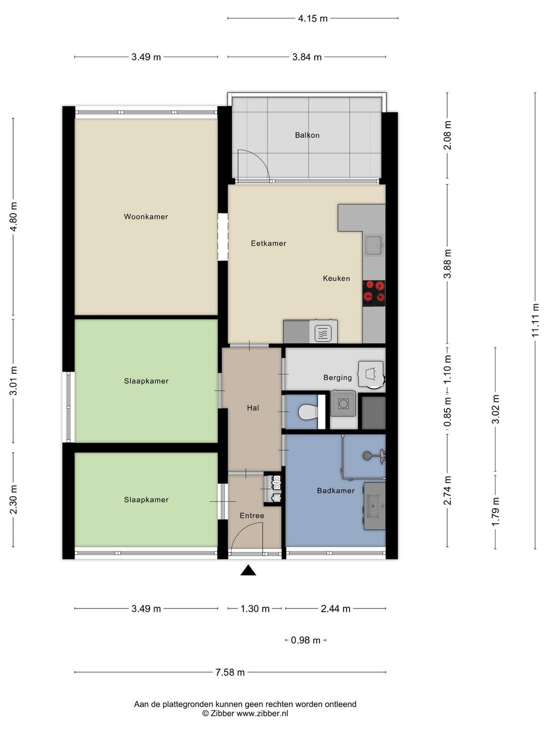 Vivaldilaan 111, SCHIEDAM plattegrond 0