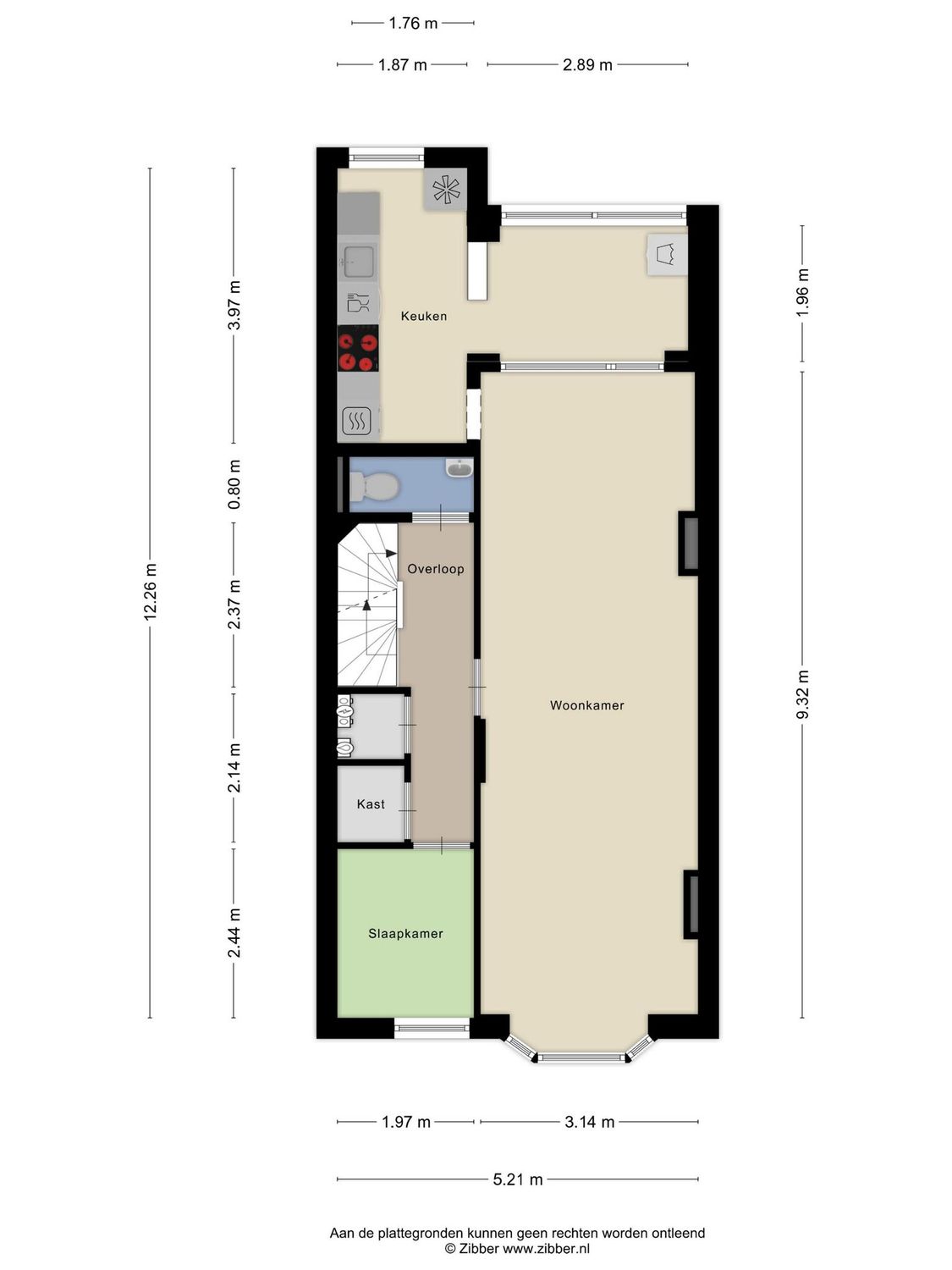 Boerhaavelaan 47A, SCHIEDAM plattegrond 1