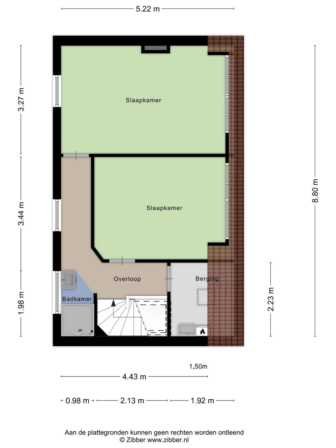 Hobbemastraat 8A, SCHIEDAM plattegrond 2