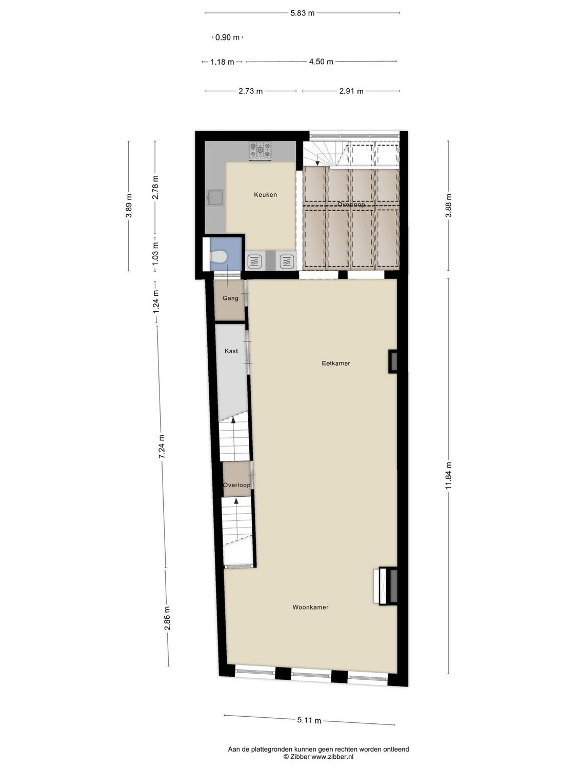 Grote Markt 8, SCHIEDAM plattegrond 1