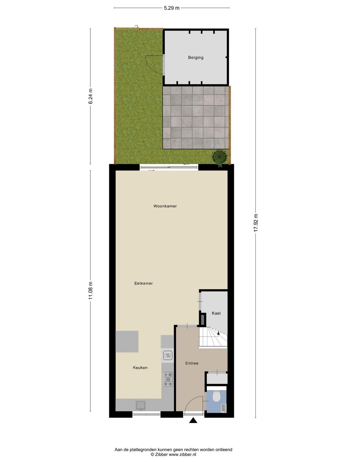 Slikkerveersestraat 32, SCHIEDAM plattegrond 1
