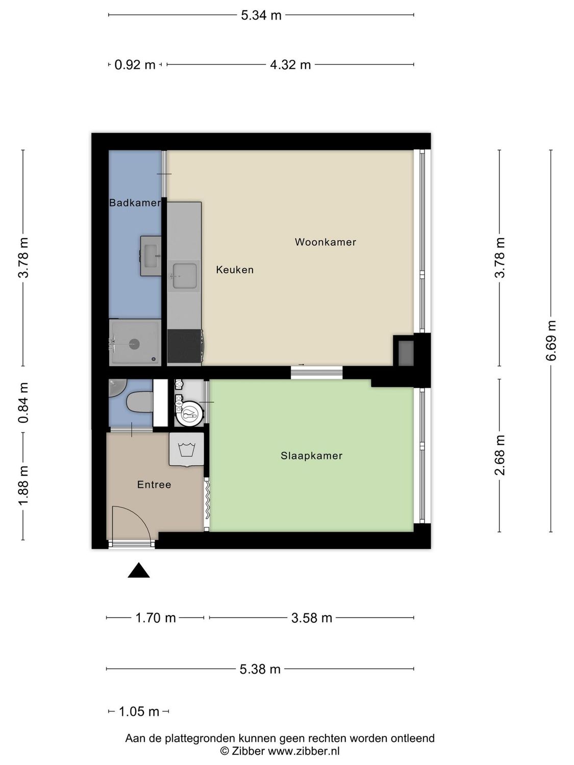 Burgemeester Van Haarenlaan 692, SCHIEDAM plattegrond 0