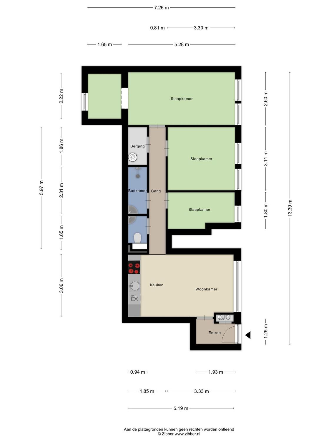 Hobbemastraat 8B, SCHIEDAM plattegrond 0
