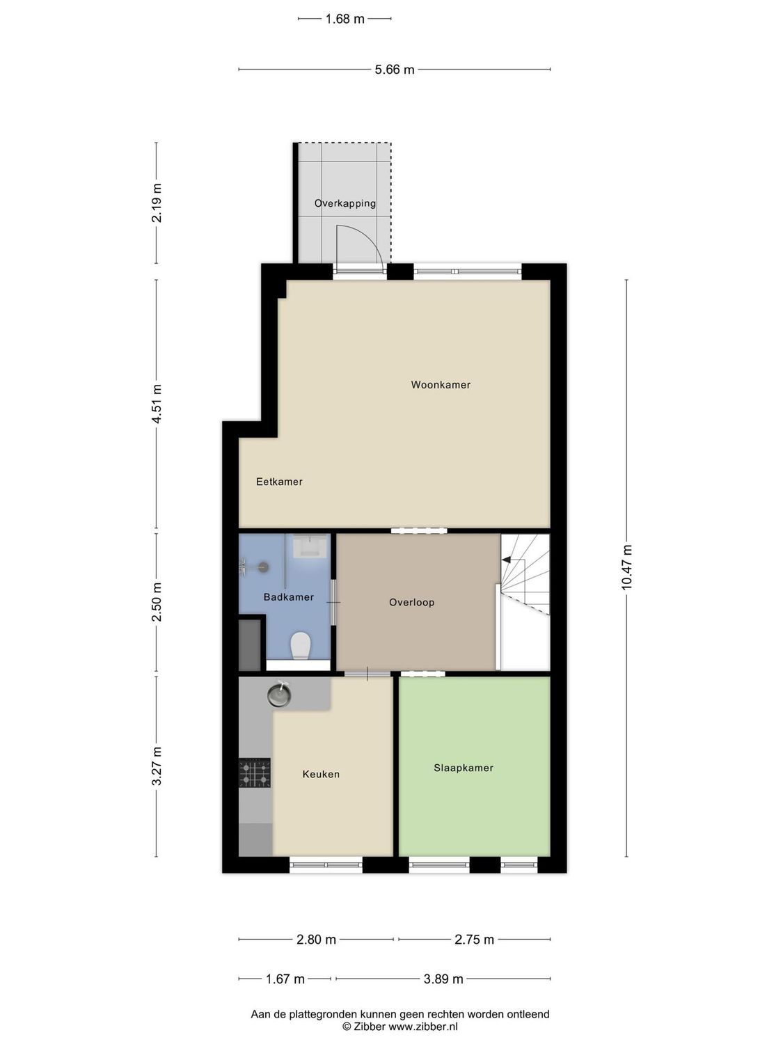 Sint Anna Zusterstraat 83, SCHIEDAM plattegrond 1