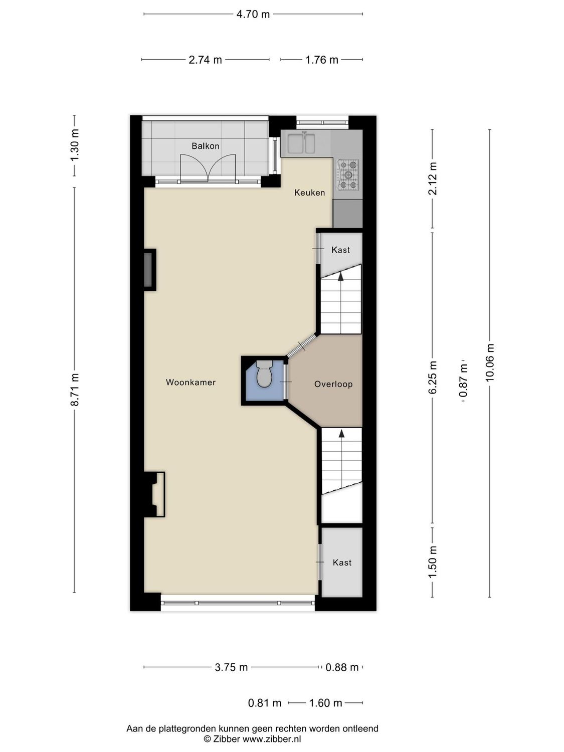 Oosterstraat 103B, SCHIEDAM plattegrond 0