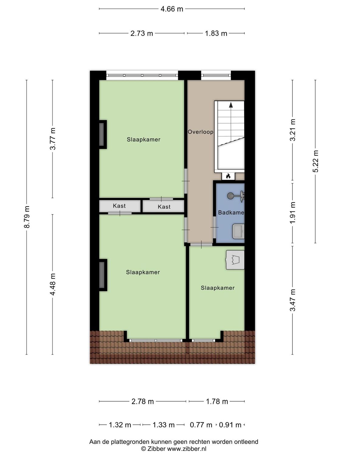 Oosterstraat 103B, SCHIEDAM plattegrond 1