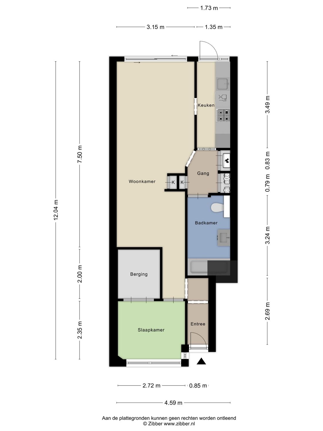 Zweedsestraat 177B, ROTTERDAM plattegrond 0
