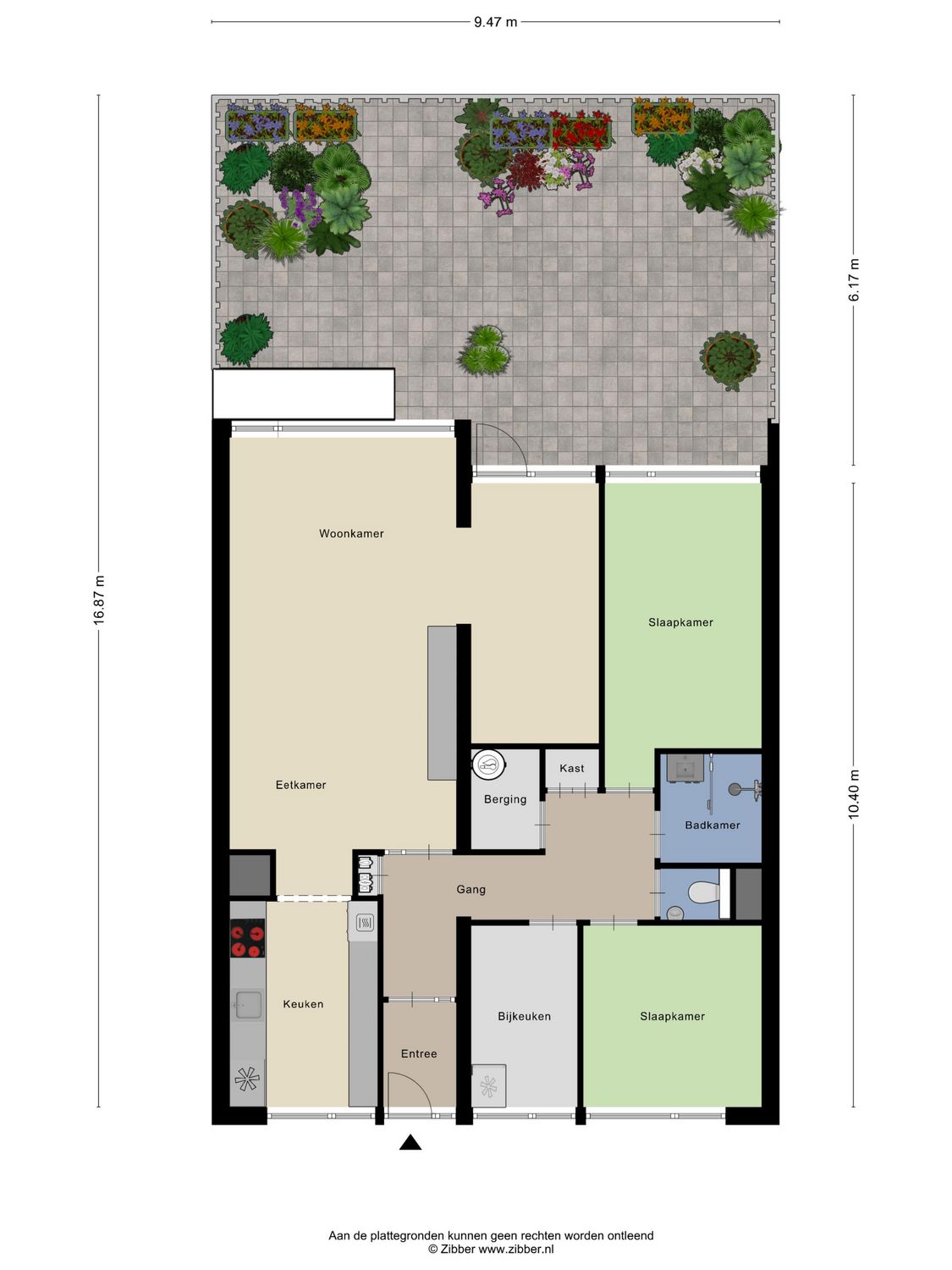 Chopinplein 37, SCHIEDAM plattegrond 1