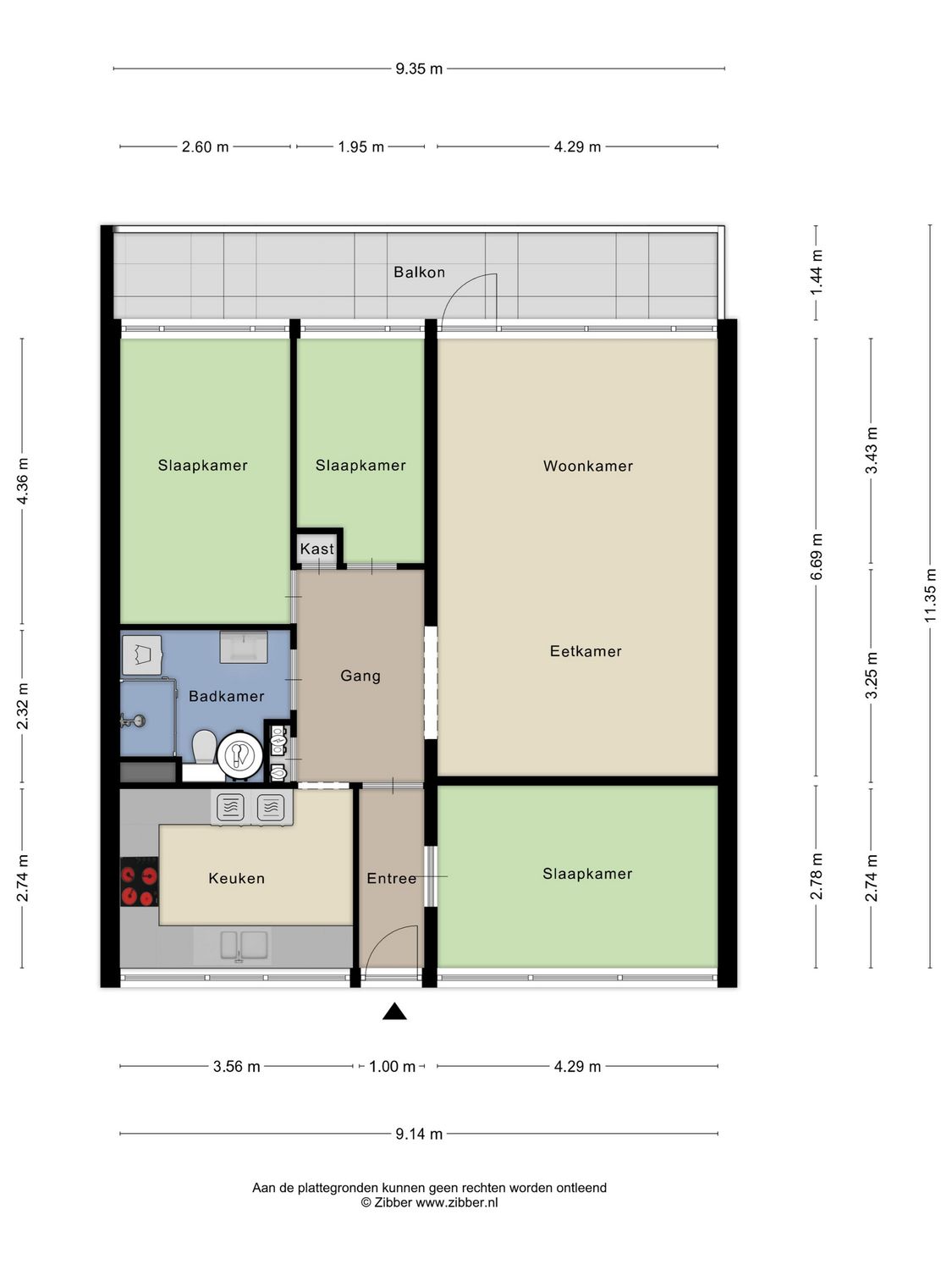 Bachplein 234, SCHIEDAM plattegrond 0