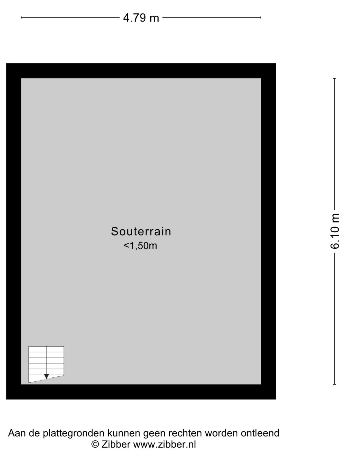 Willem van Hillegaersbergstraat 52B, ROTTERDAM plattegrond 1
