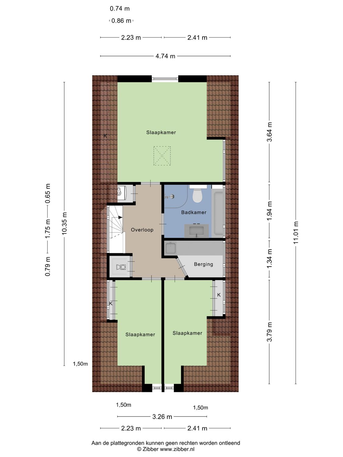 Willem van Hillegaersbergstraat 52B, ROTTERDAM plattegrond 3