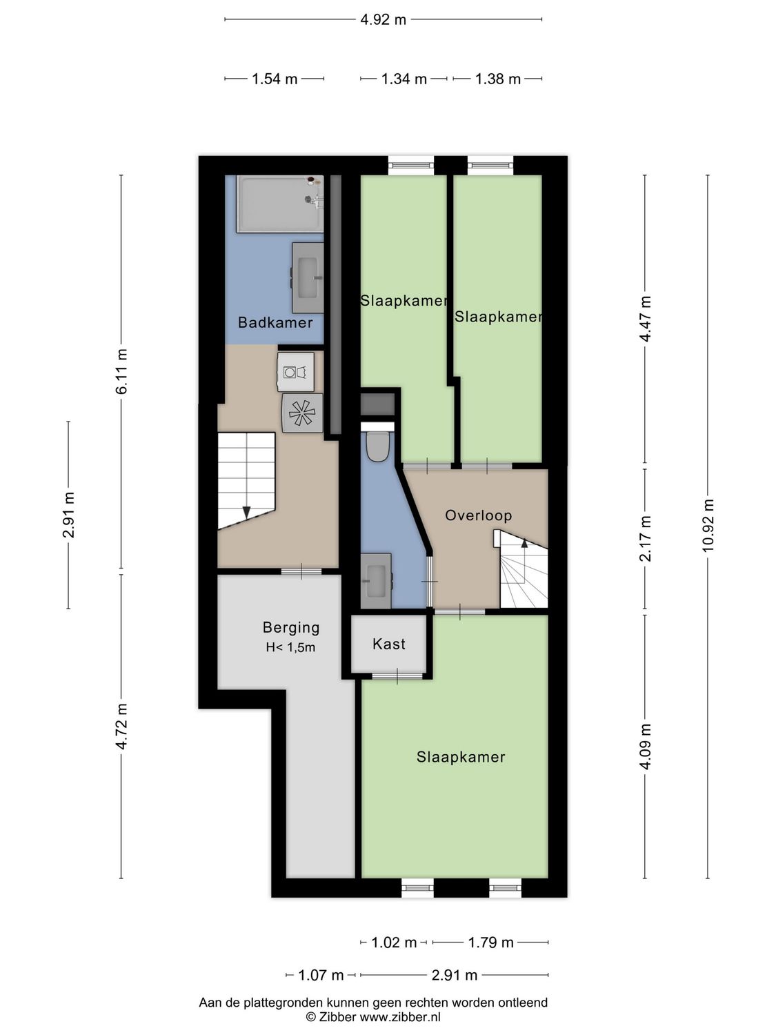 Marconistraat 103C, SCHIEDAM plattegrond 1