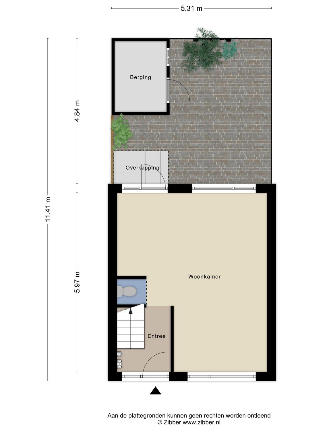 Schietbaanstraat 8, SCHIEDAM plattegrond 1