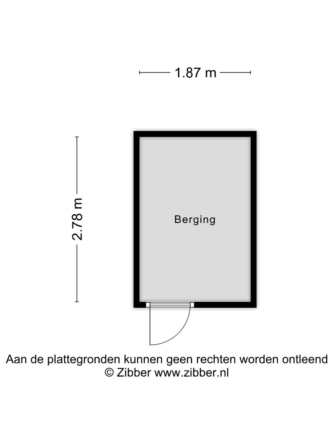 Over de Vesten 53, SCHIEDAM plattegrond 1