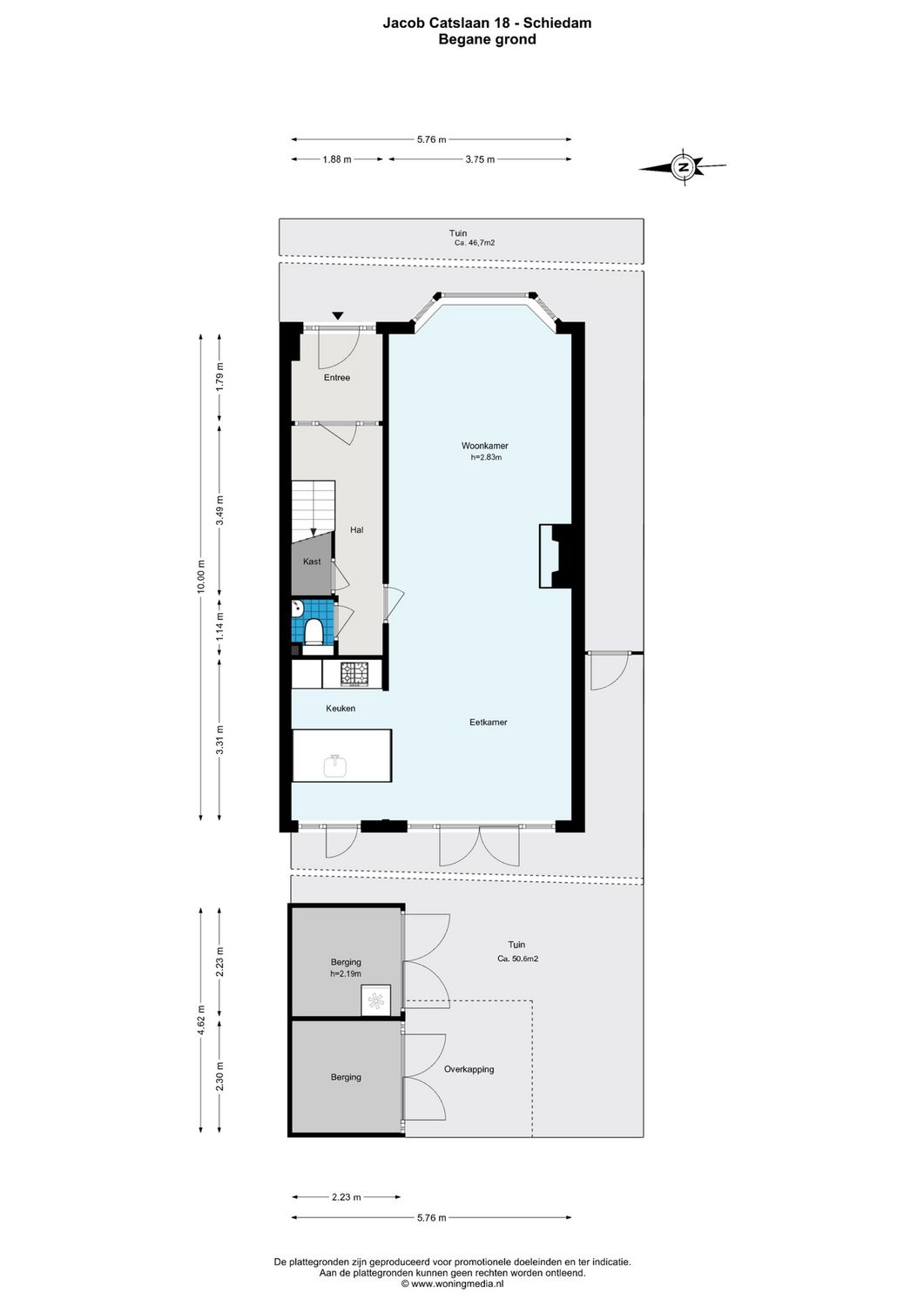 Jacob Catslaan 18, SCHIEDAM plattegrond 0