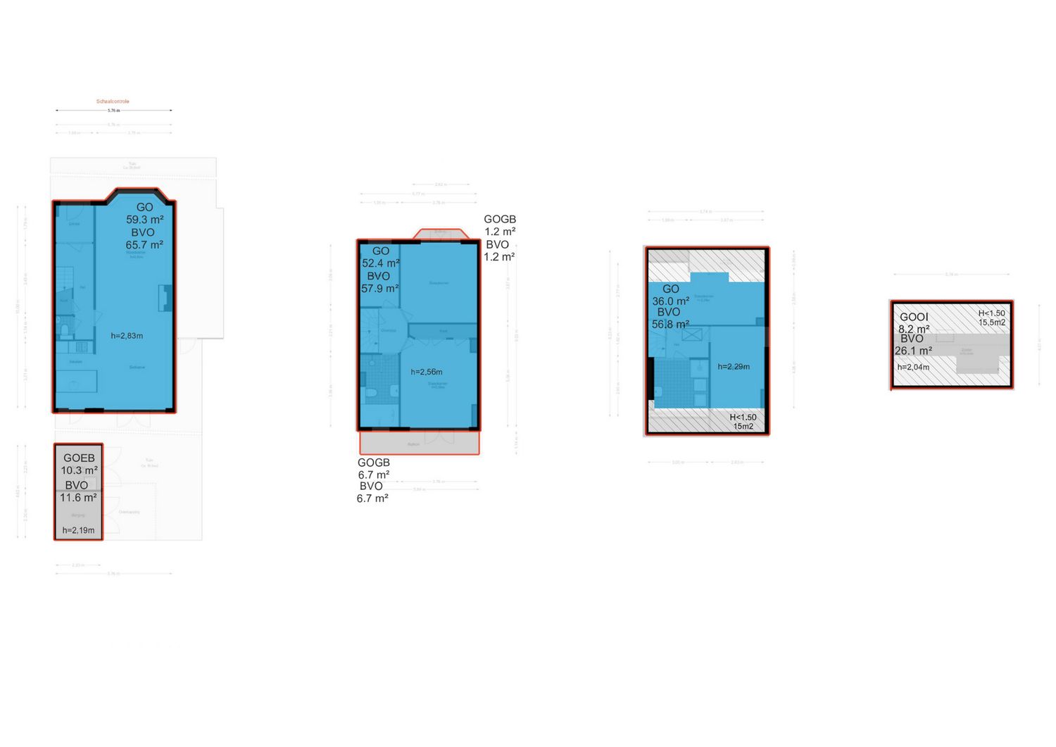 Jacob Catslaan 18, SCHIEDAM plattegrond 15