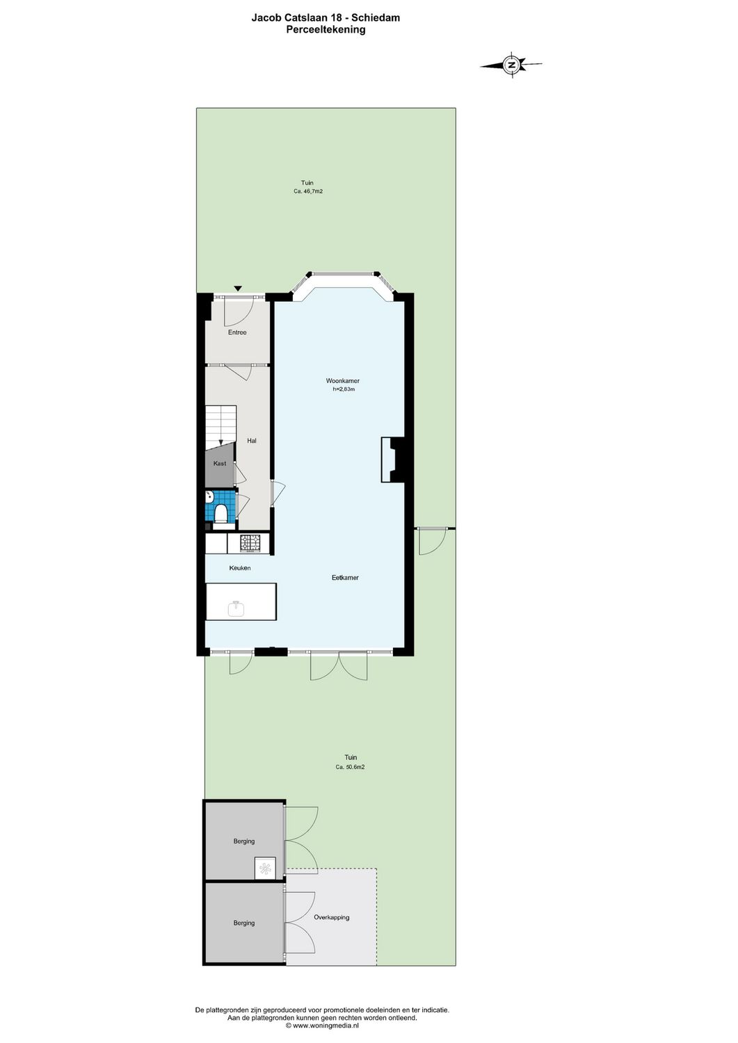 Jacob Catslaan 18, SCHIEDAM plattegrond 1