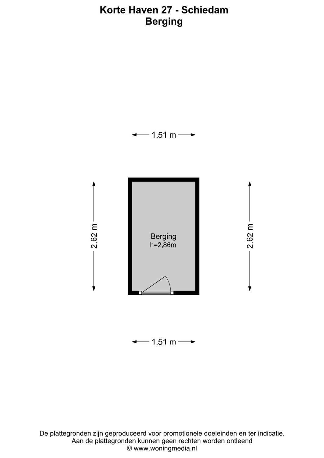 Korte Haven 27, SCHIEDAM plattegrond 1