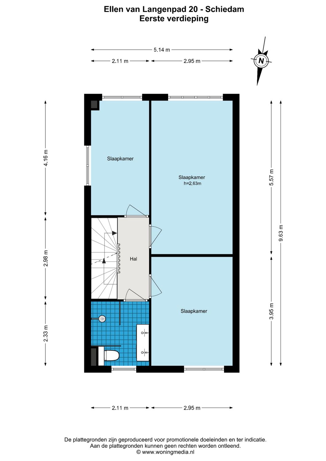 Ellen van Langenpad 20, SCHIEDAM plattegrond 1