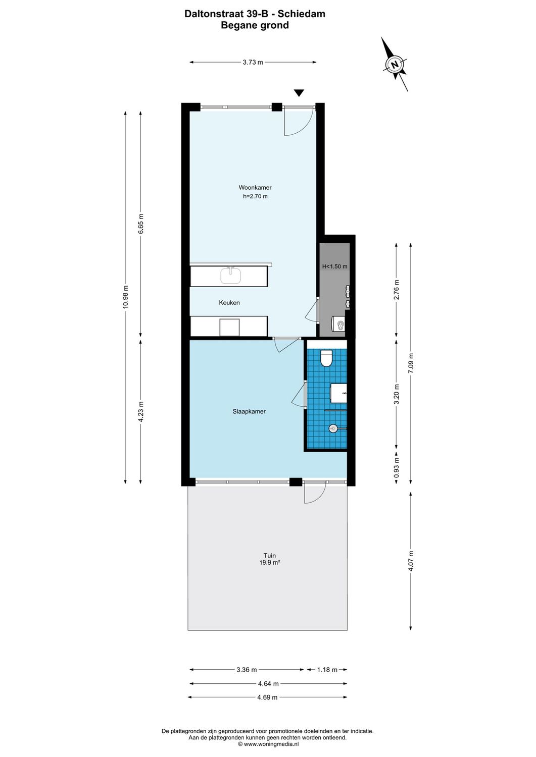 Daltonstraat 39B, SCHIEDAM plattegrond 0