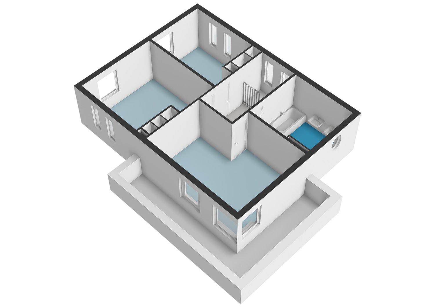 Vlasakker 80, SCHIEDAM plattegrond 6