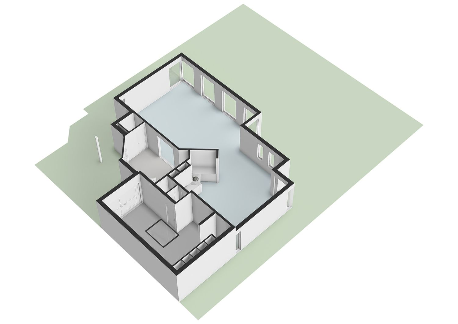 Vlasakker 80, SCHIEDAM plattegrond 3