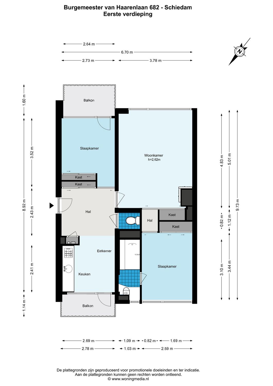 Burgemeester Van Haarenlaan 682, SCHIEDAM plattegrond 0
