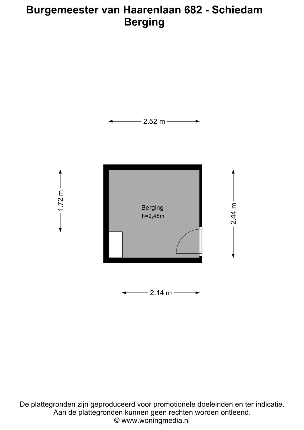 Burgemeester Van Haarenlaan 682, SCHIEDAM plattegrond 1