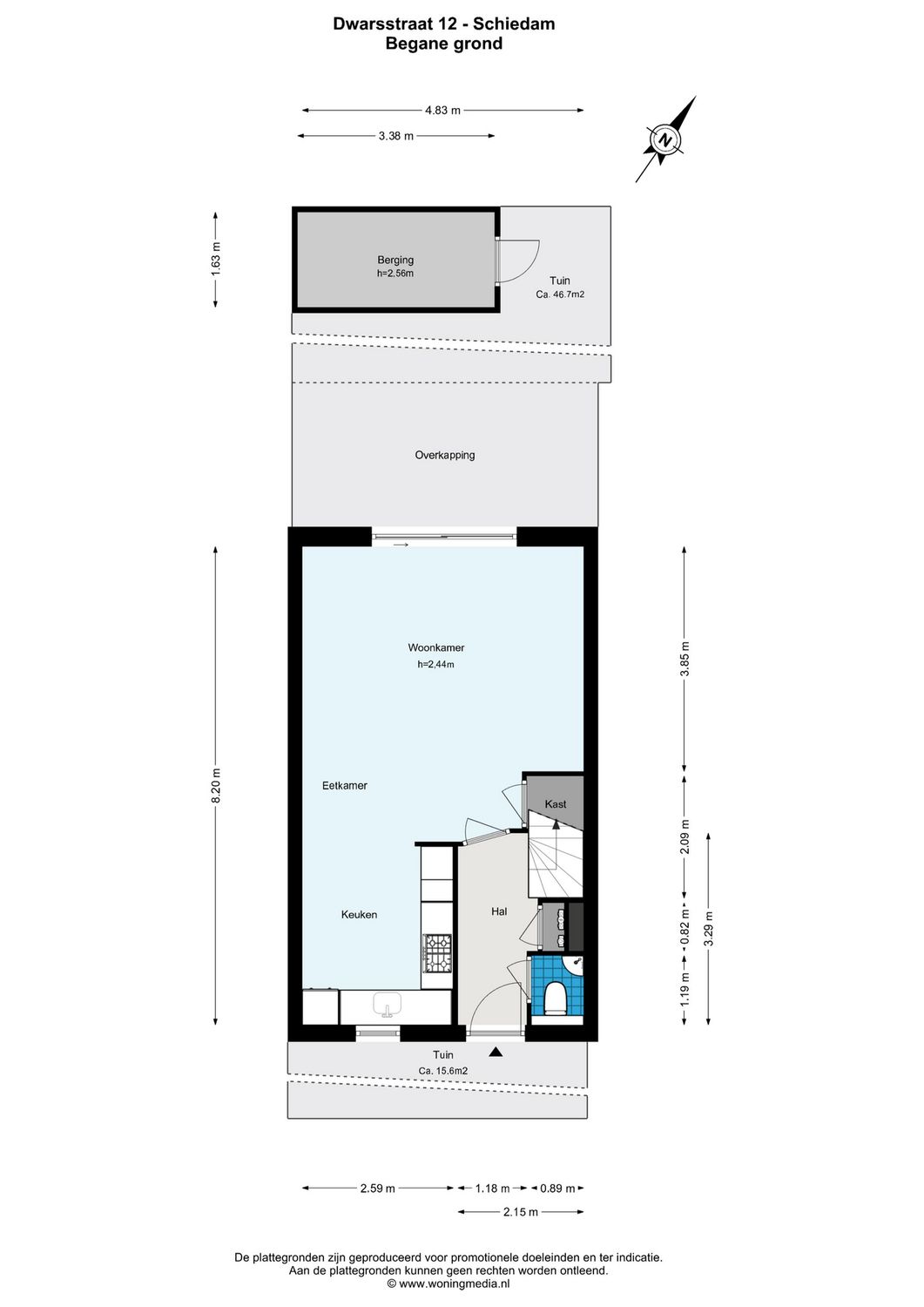 Dwarsstraat 12, SCHIEDAM plattegrond 0