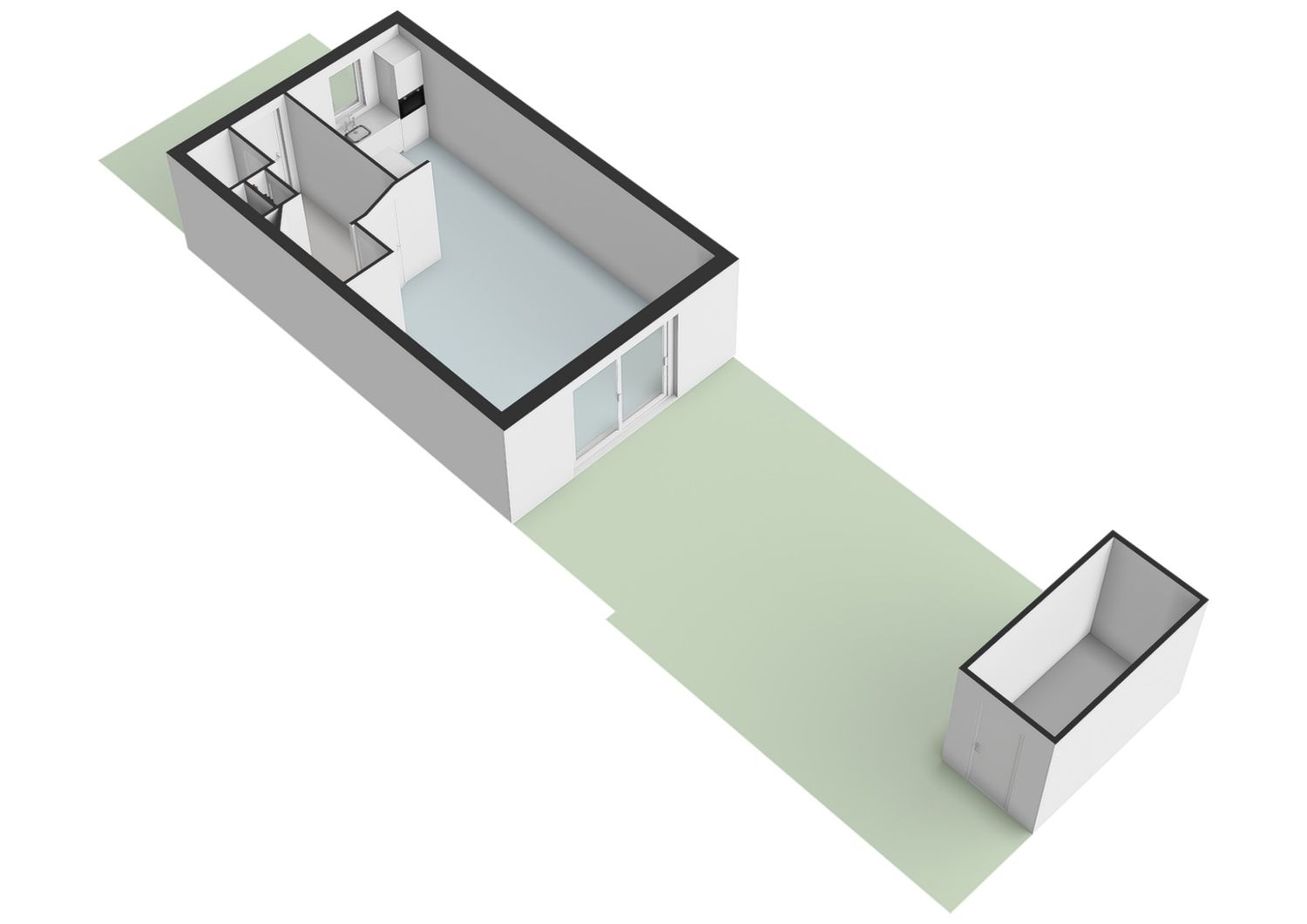 Dwarsstraat 12, SCHIEDAM plattegrond 2