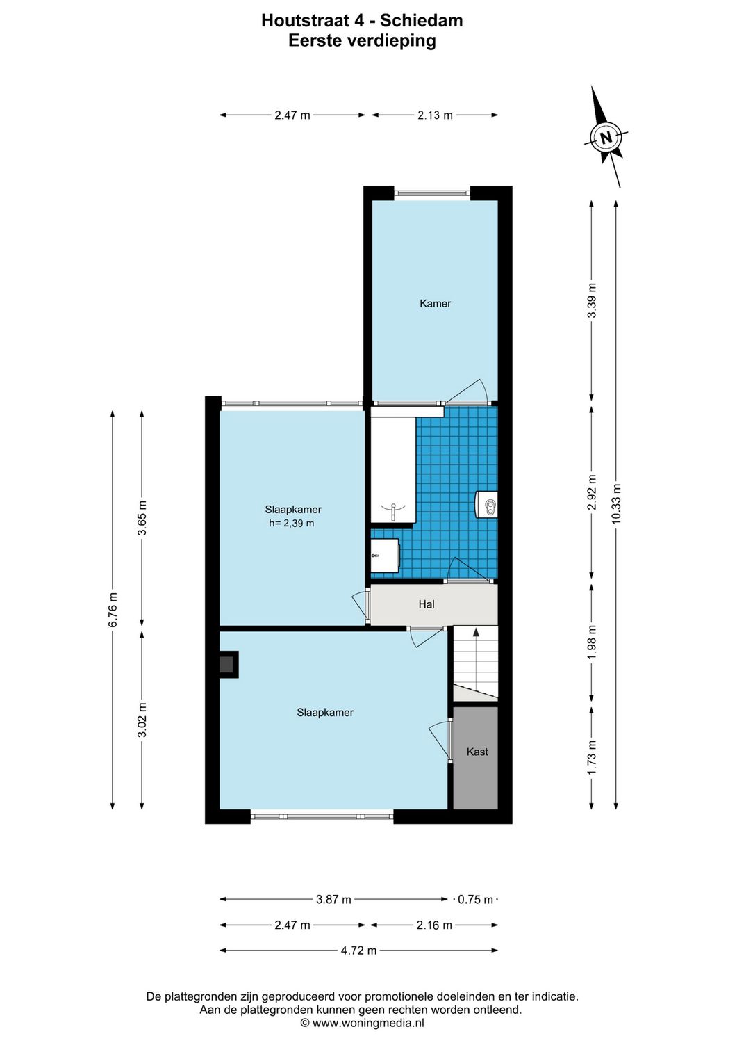Houtstraat 4, SCHIEDAM plattegrond 1