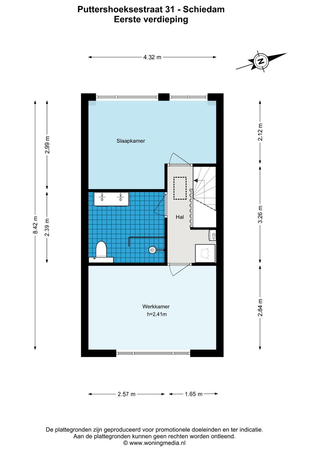 Puttershoeksestraat 31, SCHIEDAM plattegrond 1