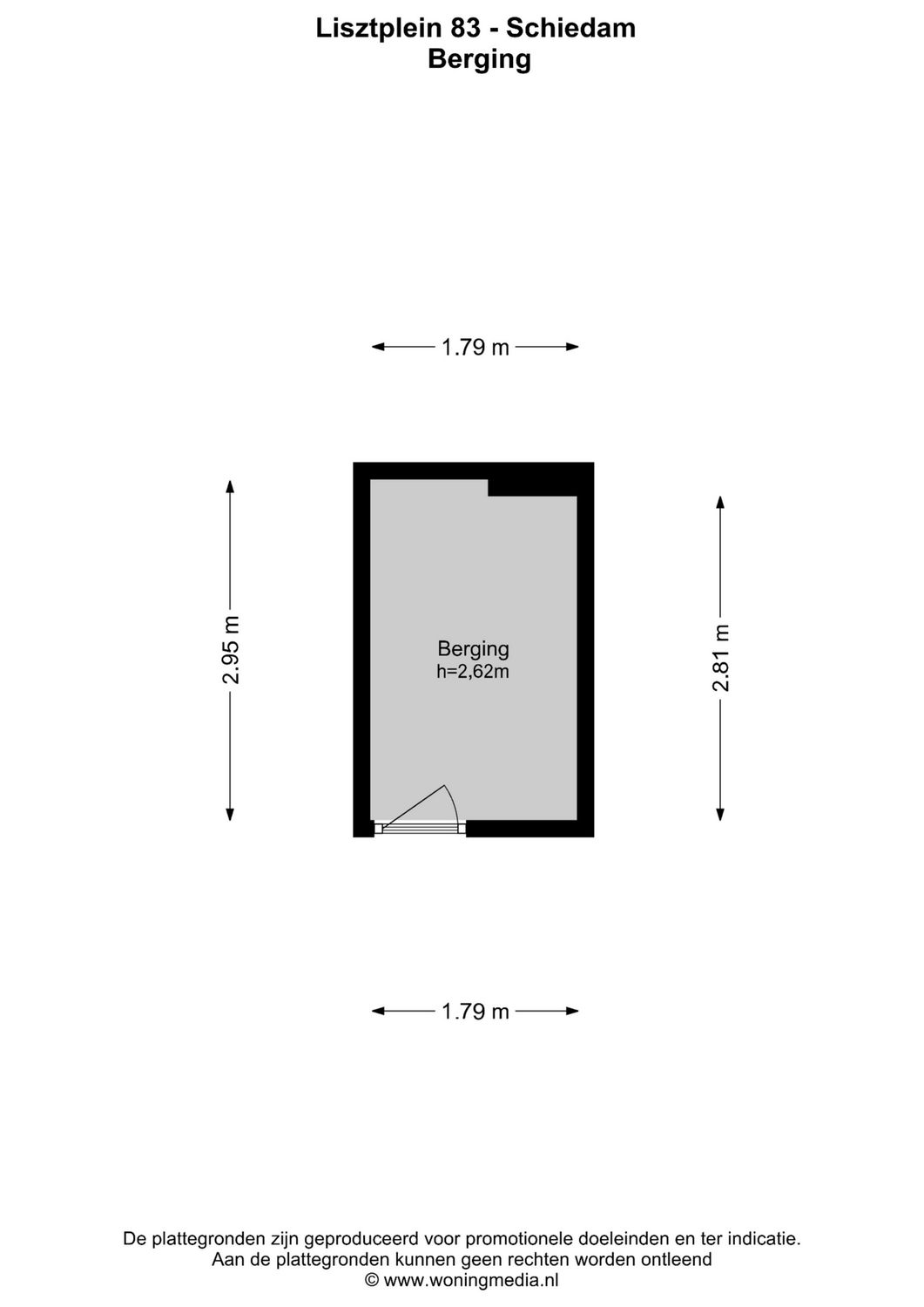 Lisztplein 83, SCHIEDAM plattegrond 1