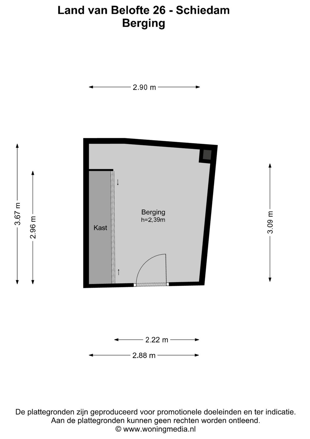 Land van Belofte 26, SCHIEDAM plattegrond 1