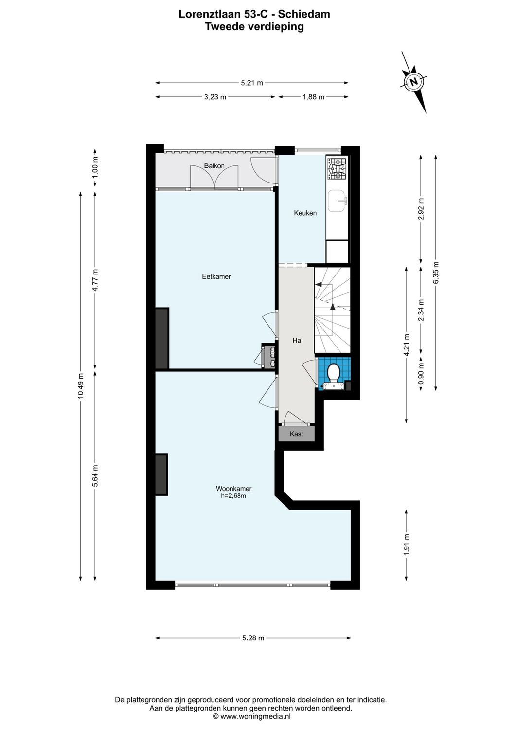 Lorentzlaan 53C, SCHIEDAM plattegrond 0