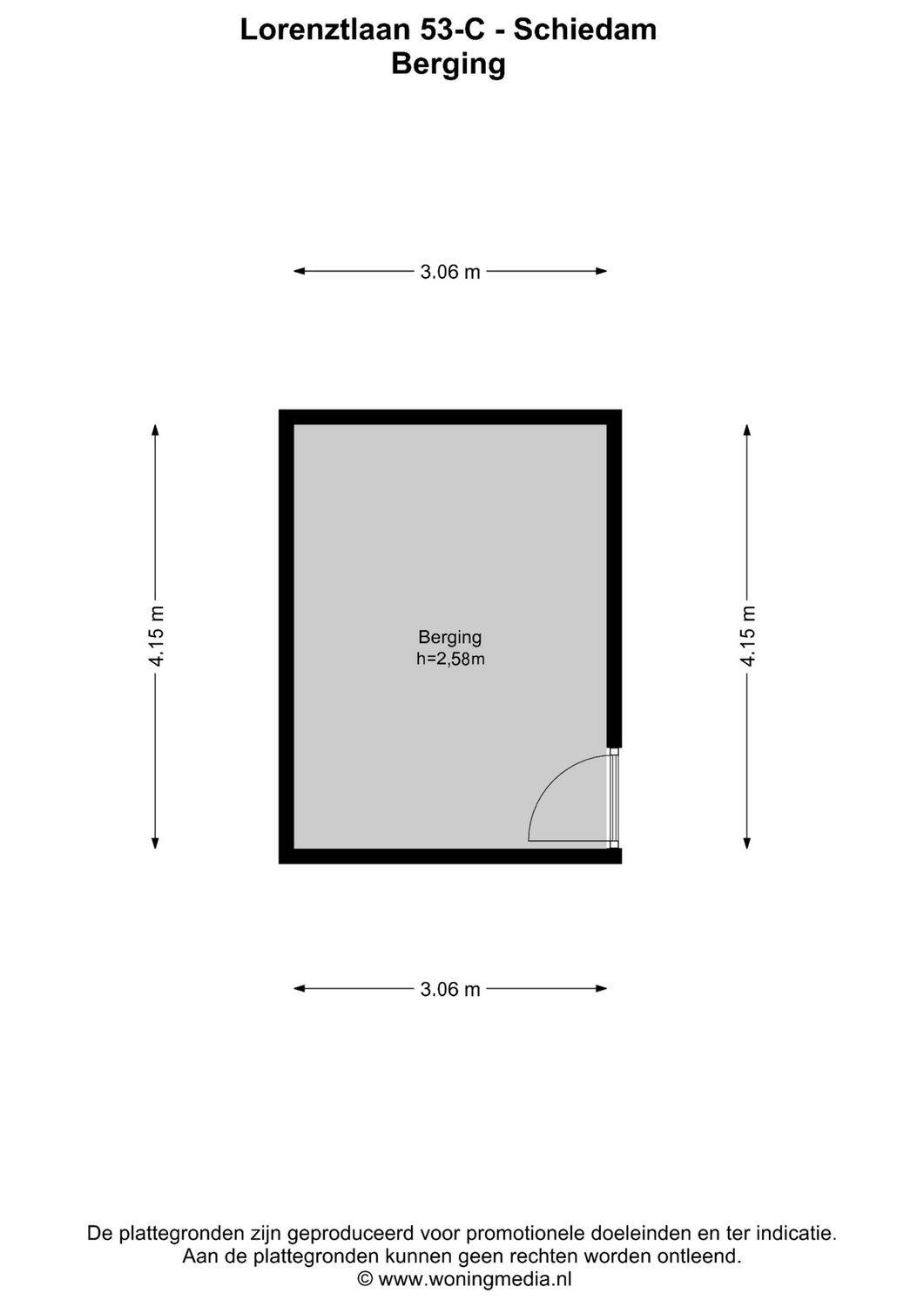 Lorentzlaan 53C, SCHIEDAM plattegrond 4
