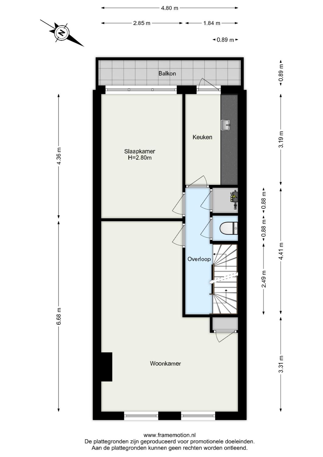 Parallelstraat 65B, ROTTERDAM plattegrond 1
