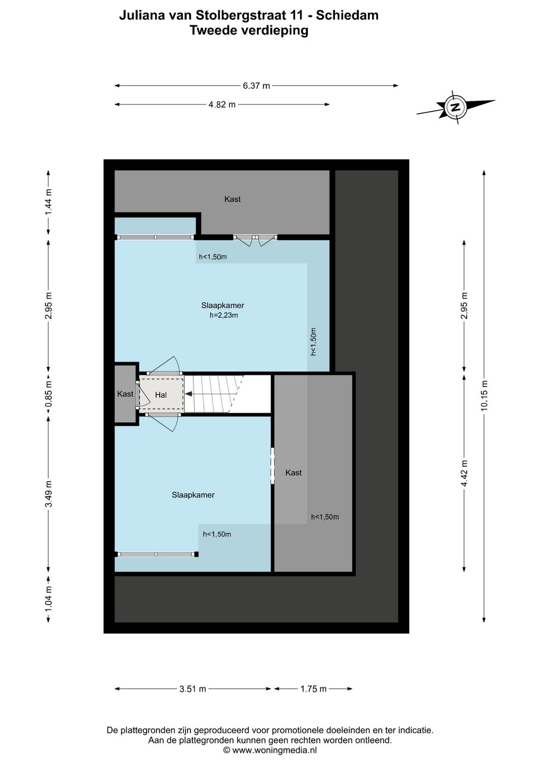 Juliana van Stolbergstraat 11, SCHIEDAM plattegrond 2