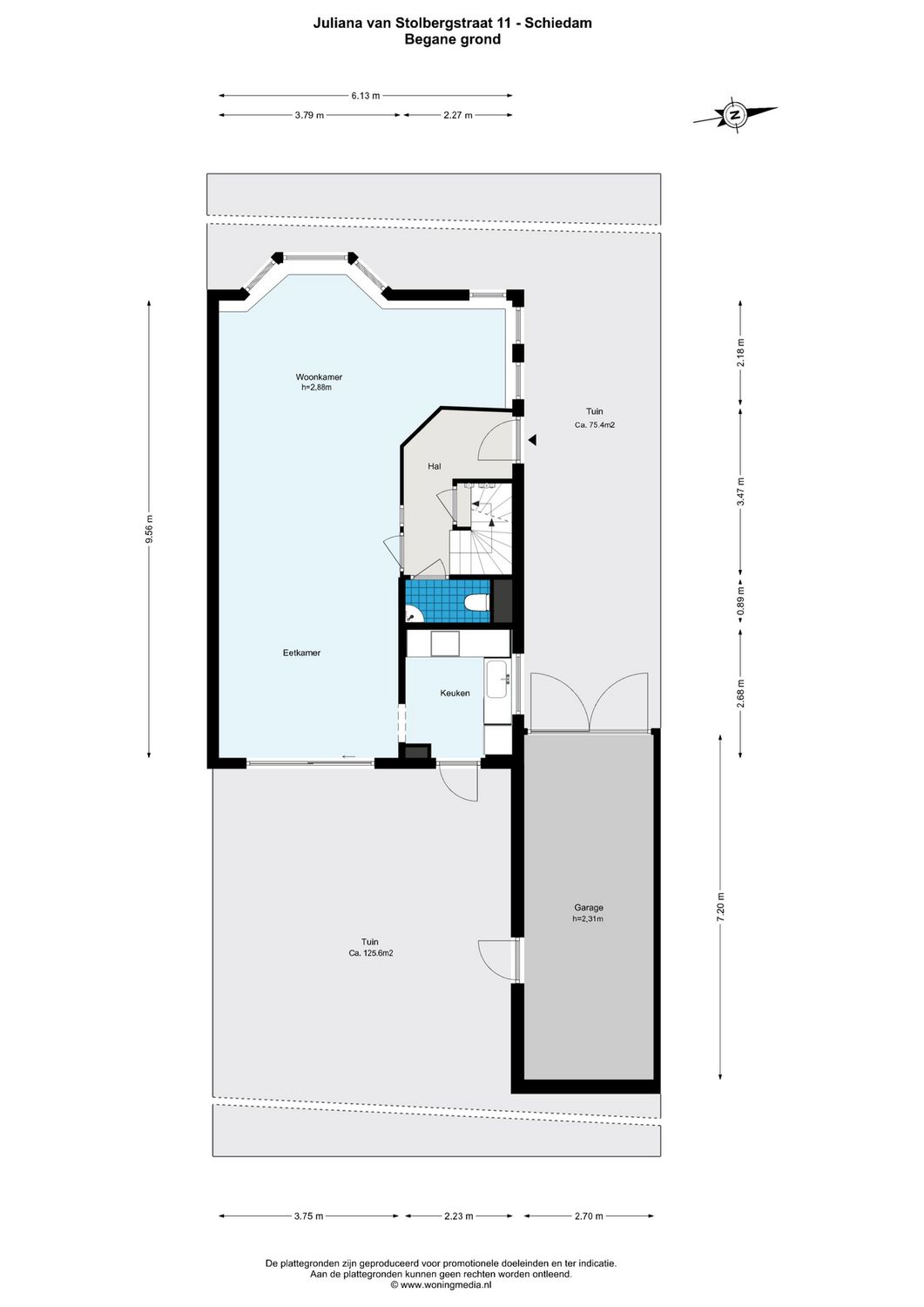 Juliana van Stolbergstraat 11, SCHIEDAM plattegrond 0