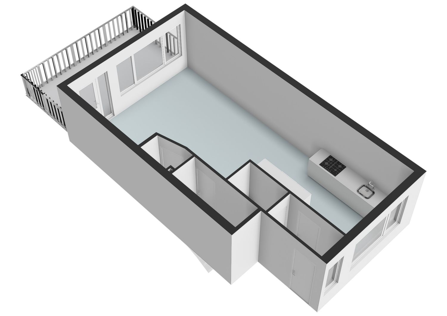 Vlaardingerdijk 15B, SCHIEDAM plattegrond 3