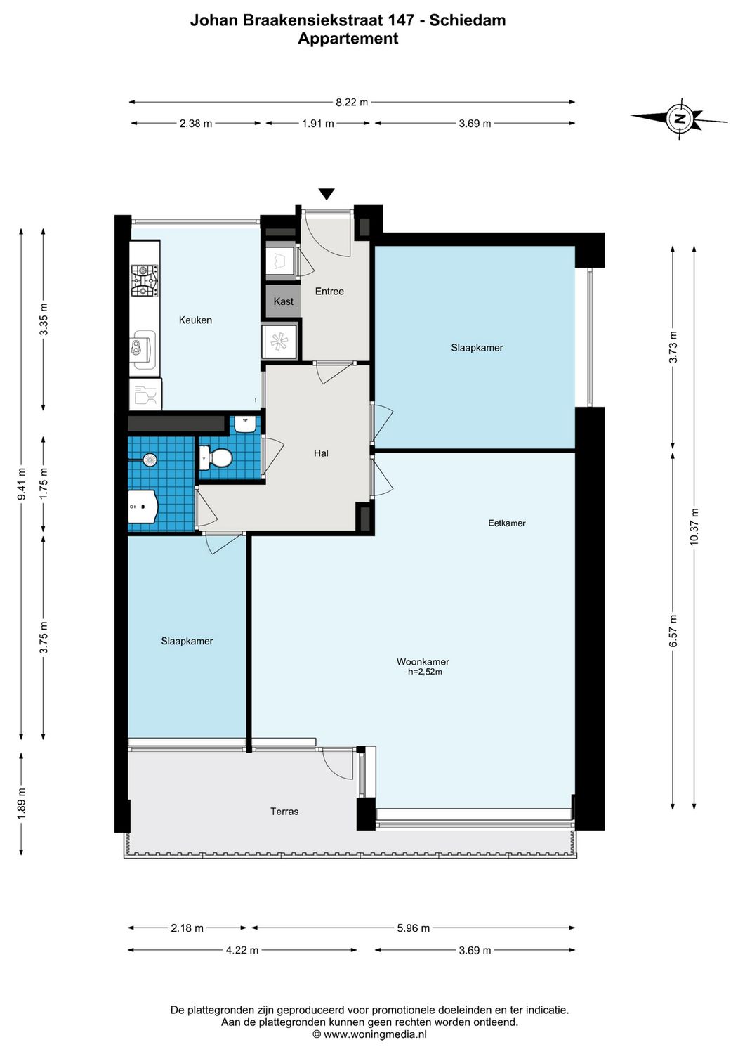 Johan Braakensiekstraat 147, SCHIEDAM plattegrond 0