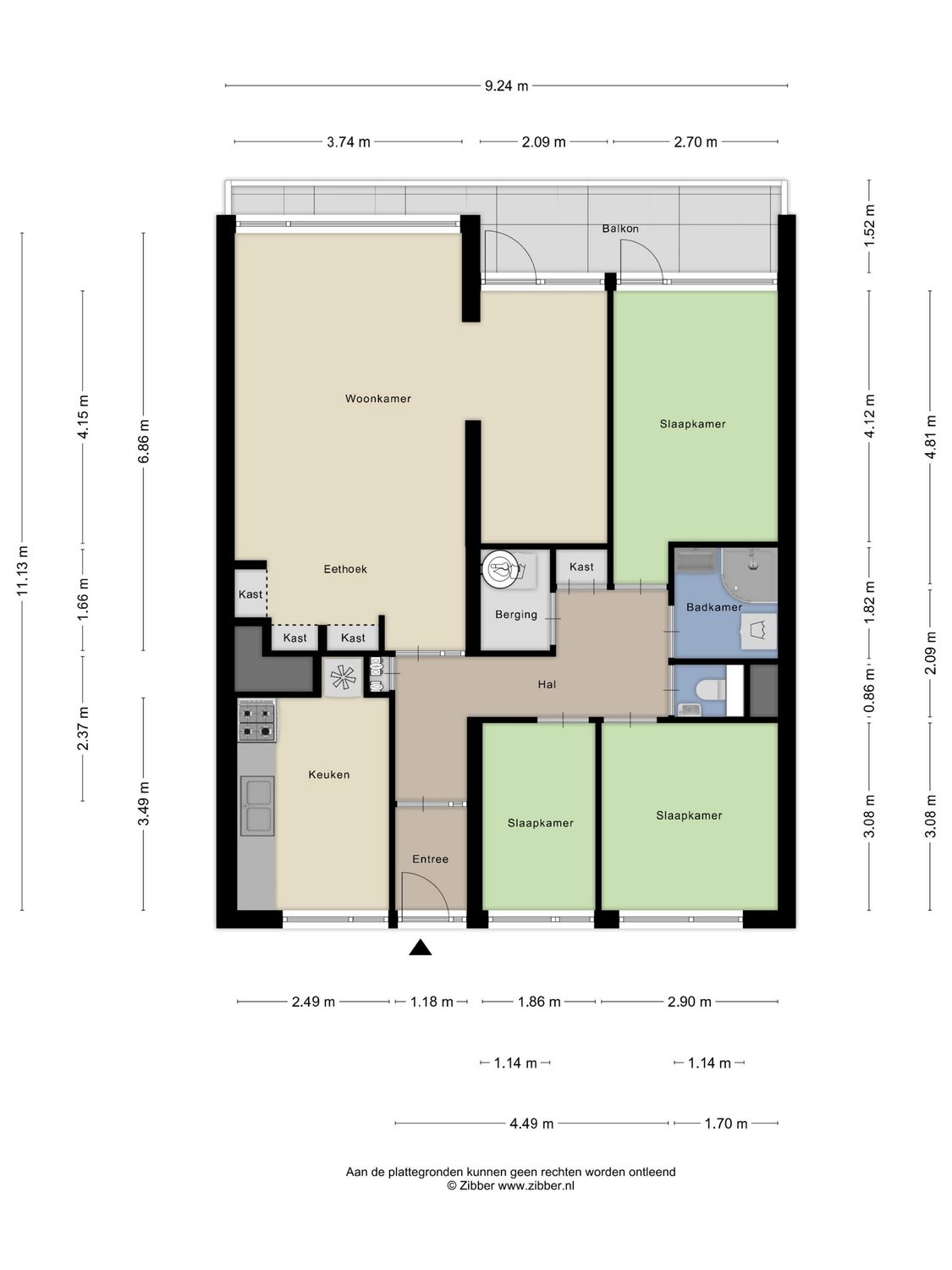 Chopinplein 161, SCHIEDAM plattegrond 0