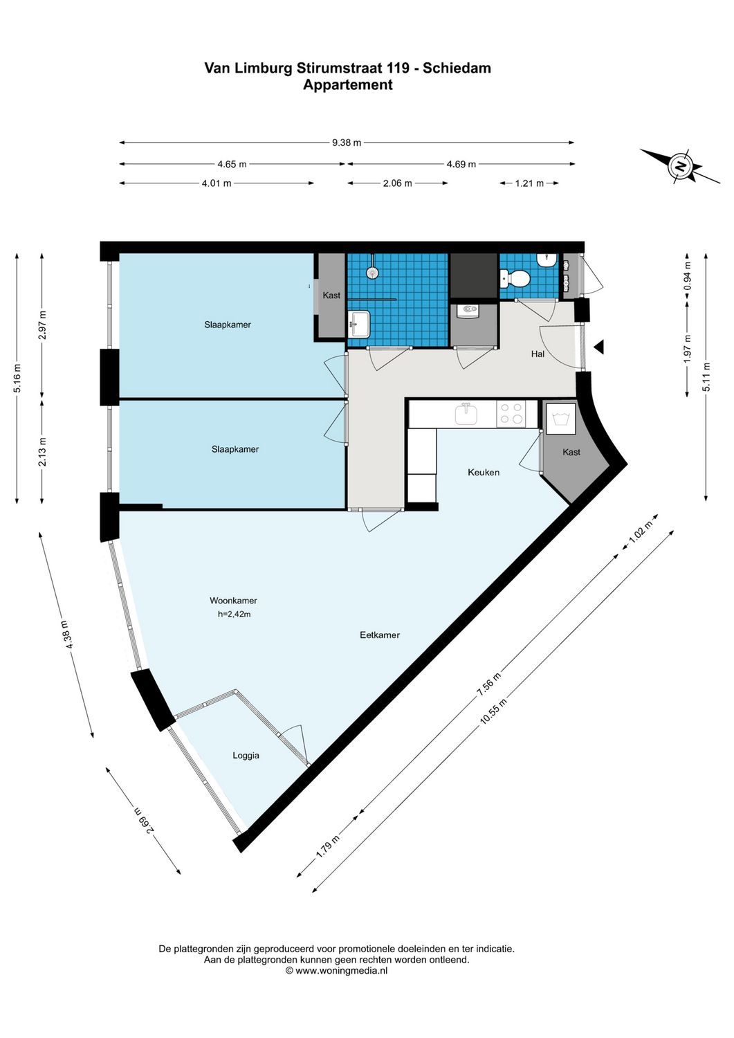 Van Limburg Stirumstraat 119, SCHIEDAM plattegrond 0
