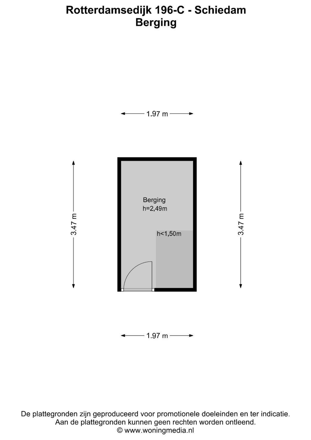 Rotterdamsedijk 196C, SCHIEDAM plattegrond 5