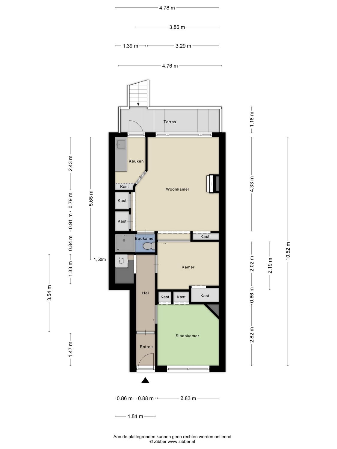 Voltastraat 25B, SCHIEDAM plattegrond 0