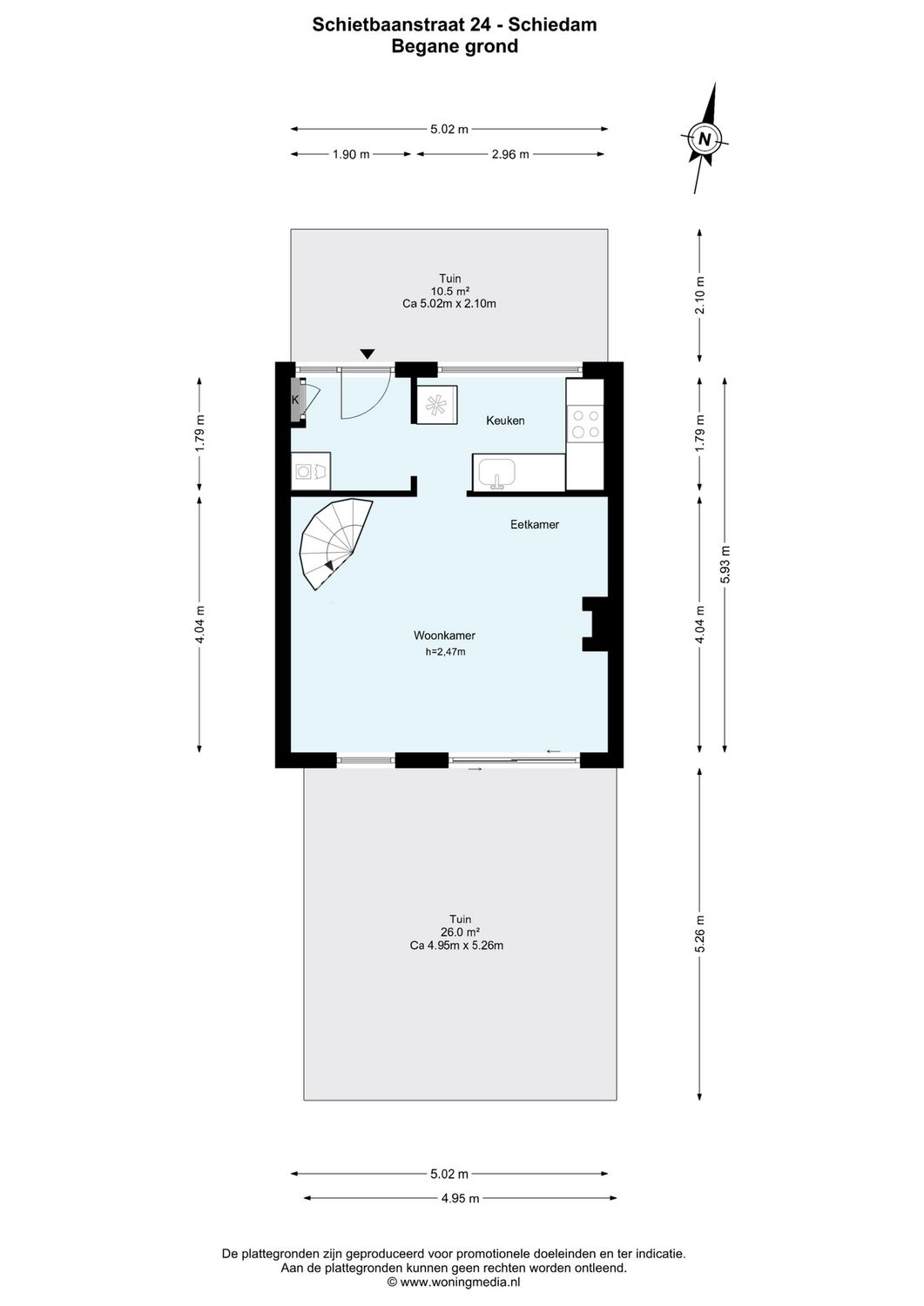 Schietbaanstraat 24, SCHIEDAM plattegrond 0