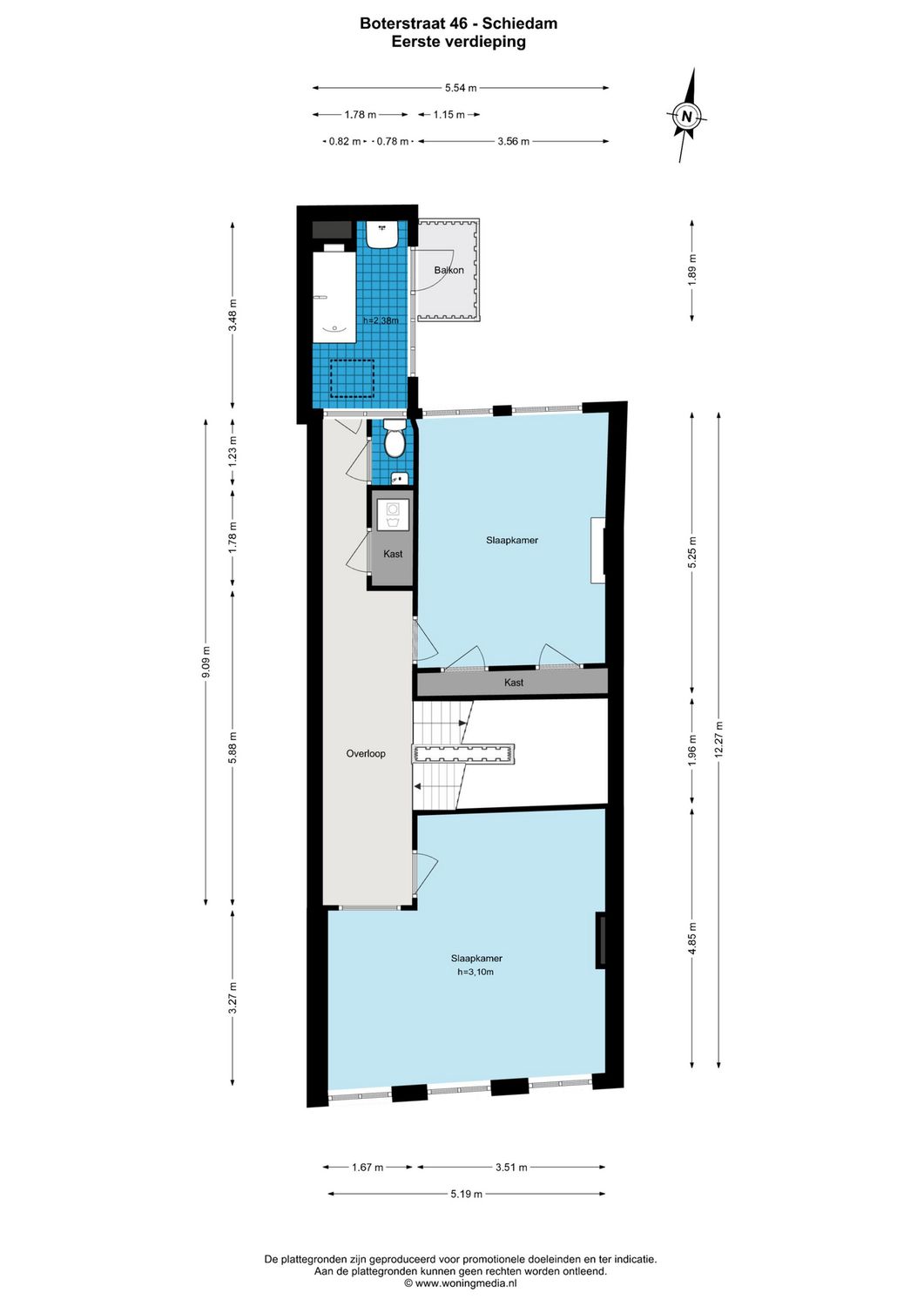 Boterstraat 46, SCHIEDAM plattegrond 1