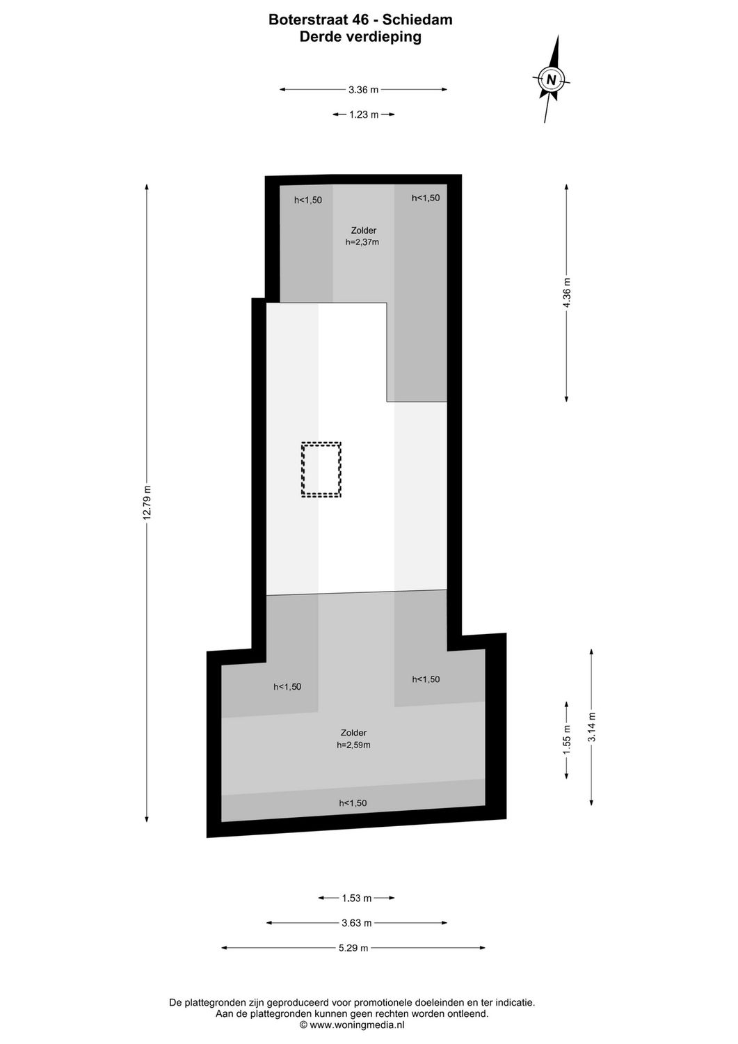Boterstraat 46, SCHIEDAM plattegrond 3