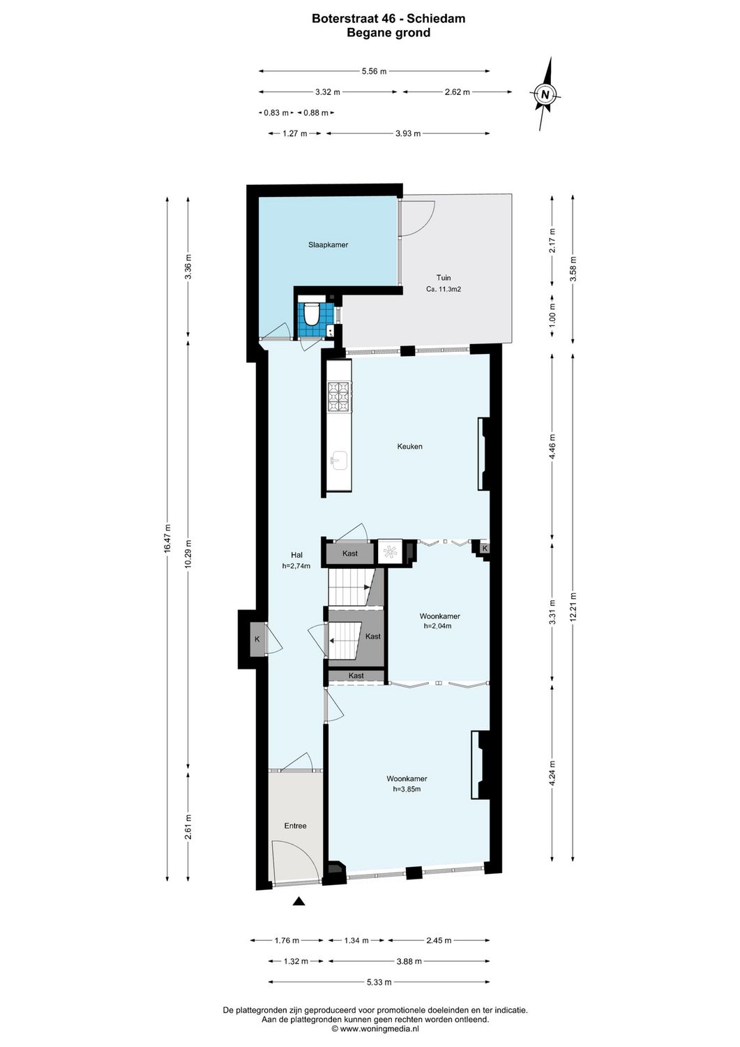 Boterstraat 46, SCHIEDAM plattegrond 0